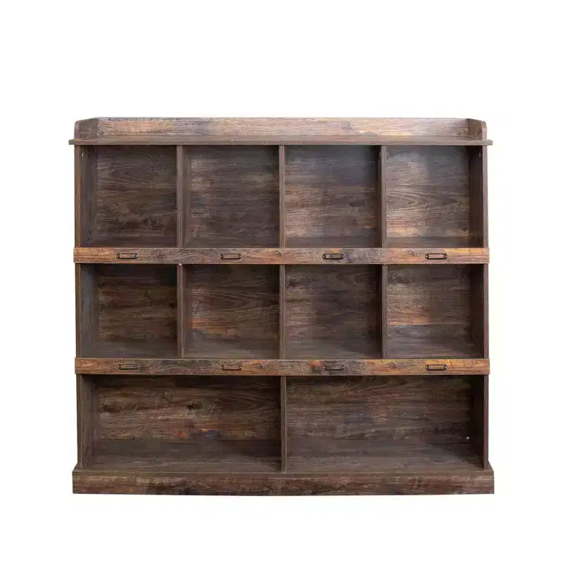 Libreria Autoportante Alta a 10 Cubi – Scaffale Portaoggetti a Cubi per Casa o Ufficio