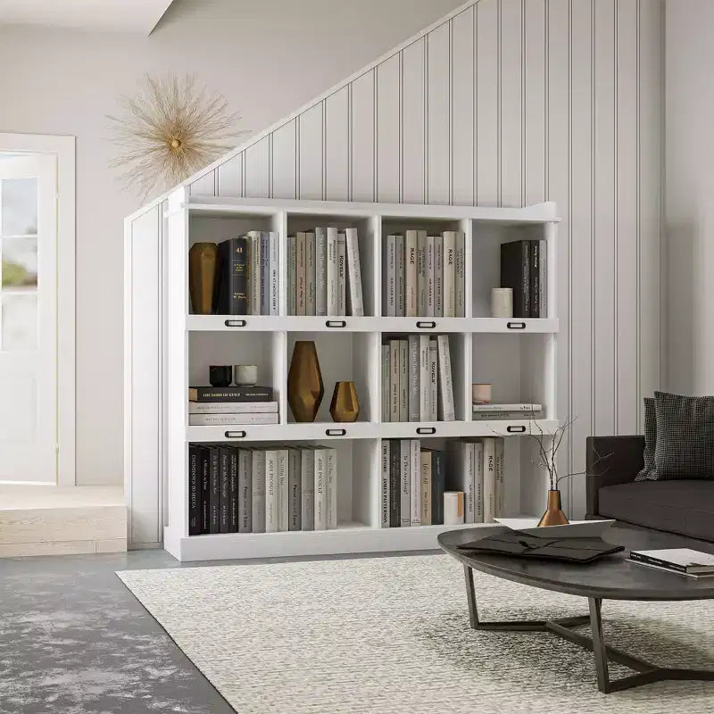 Libreria Autoportante Alta a 10 Cubi – Scaffale Portaoggetti a Cubi per Casa o Ufficio