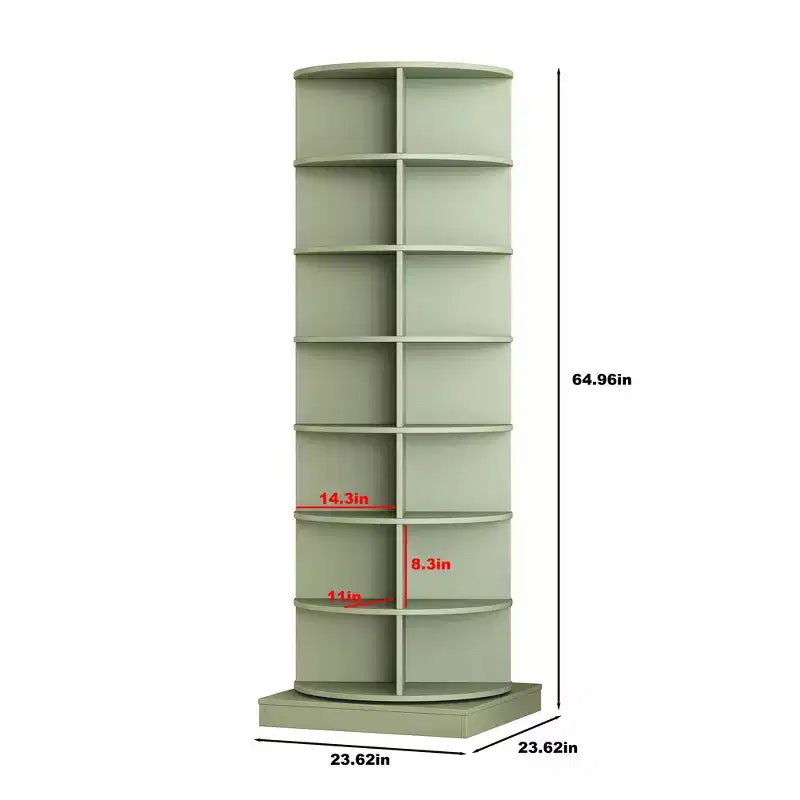 Torre scarpiera girevole a 360° – Organizer verticale rotante per scarpe e borse