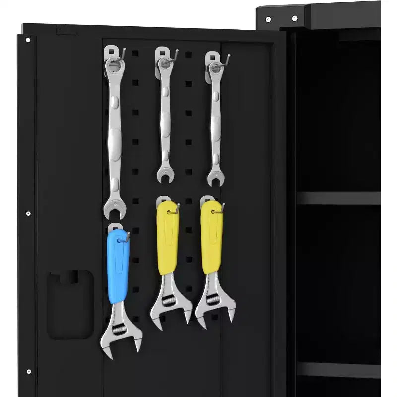 Armadietto portautensili con ruote – Organizer da garage in metallo resistente