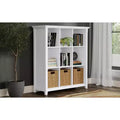 Libreria e Unità Contenitore a 9 Cubi in Legno Massello da 48" x 44" – Stile Transizionale