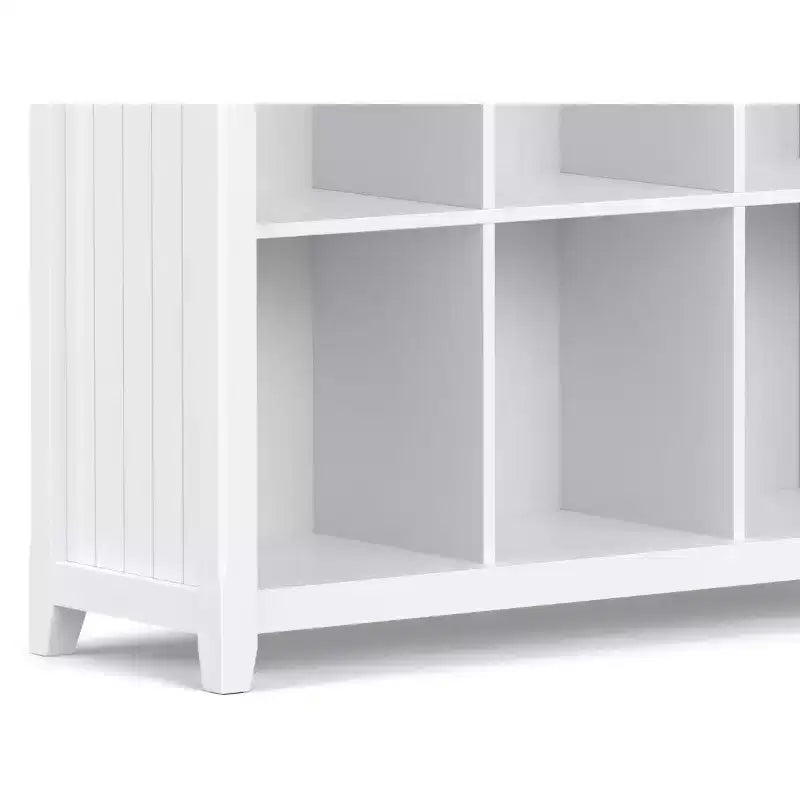 Libreria e Unità Contenitore a 9 Cubi in Legno Massello da 48" x 44" – Stile Transizionale