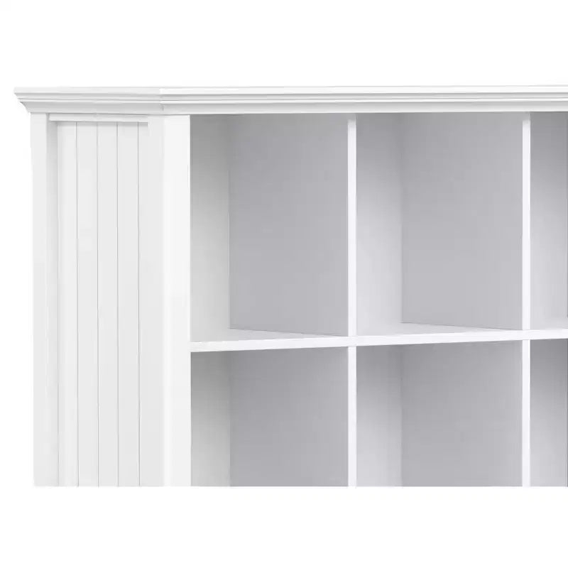 Libreria e Unità Contenitore a 9 Cubi in Legno Massello da 48" x 44" – Stile Transizionale