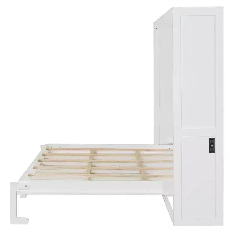 Letto a scomparsa matrimoniale standard – Armadio letto a muro grigio o bianco