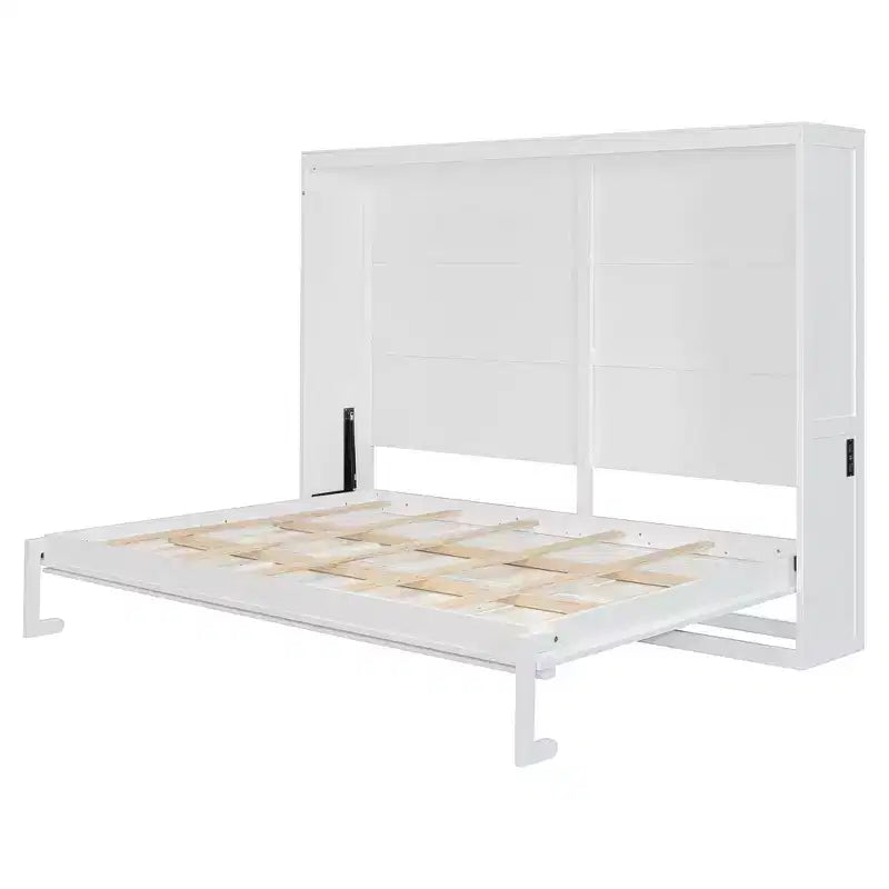 Letto a scomparsa matrimoniale standard – Armadio letto a muro grigio o bianco