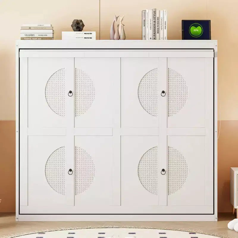 Letto a scomparsa matrimoniale standard – Armadio letto a muro grigio o bianco