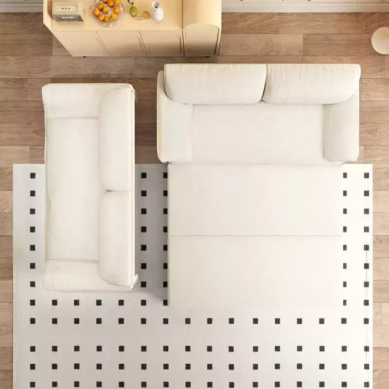 Divano letto matrimoniale Queen in velluto 3 in 1 – Divano convertibile estraibile da 66" con tasche laterali portaoggetti