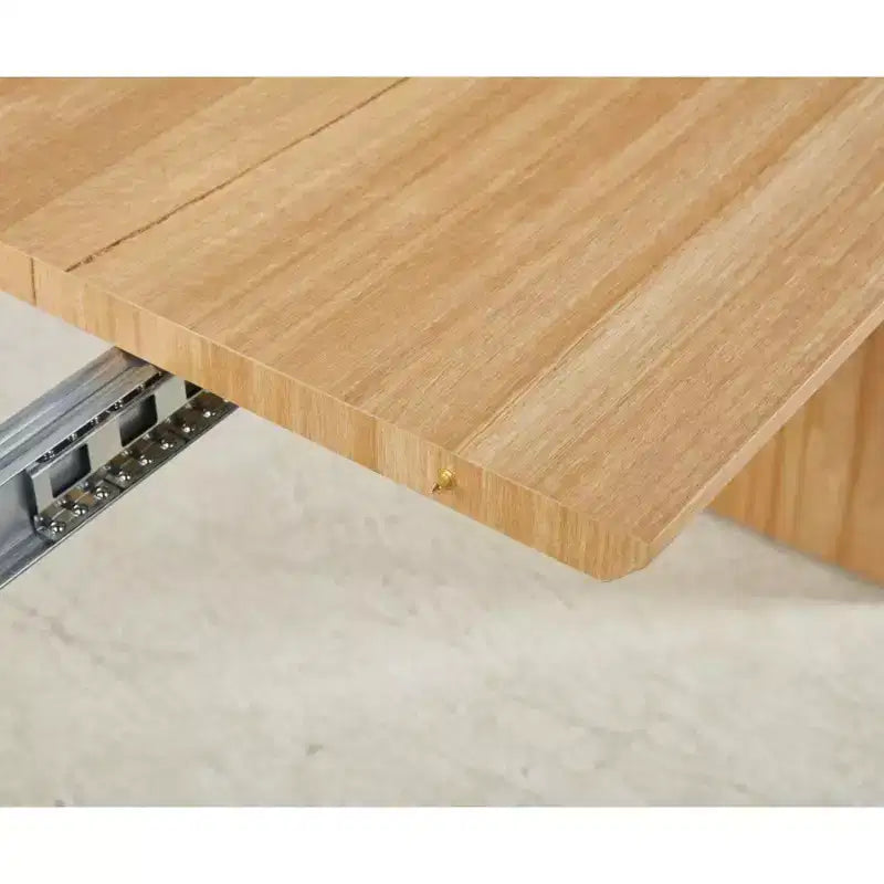 Tavolo da Pranzo Allungabile con Piano in MDF e Gambe in Metallo – Tavolo Moderno Espandibile