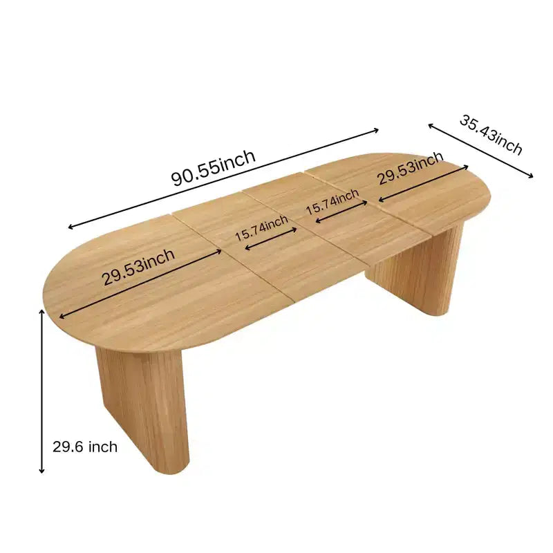 Tavolo da Pranzo Allungabile con Piano in MDF e Gambe in Metallo – Tavolo Moderno Espandibile
