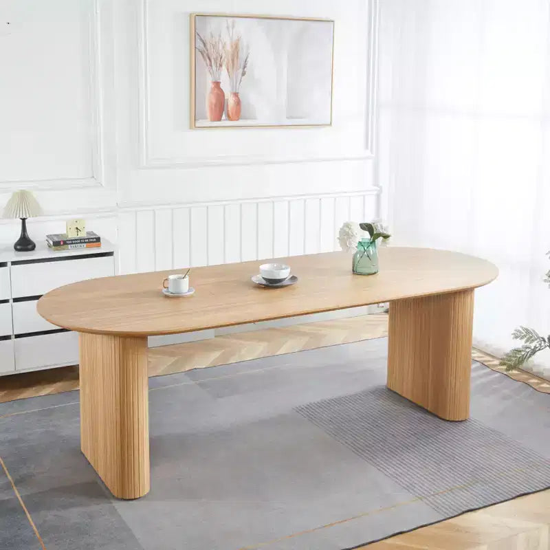 Tavolo da Pranzo Allungabile con Piano in MDF e Gambe in Metallo – Tavolo Moderno Espandibile