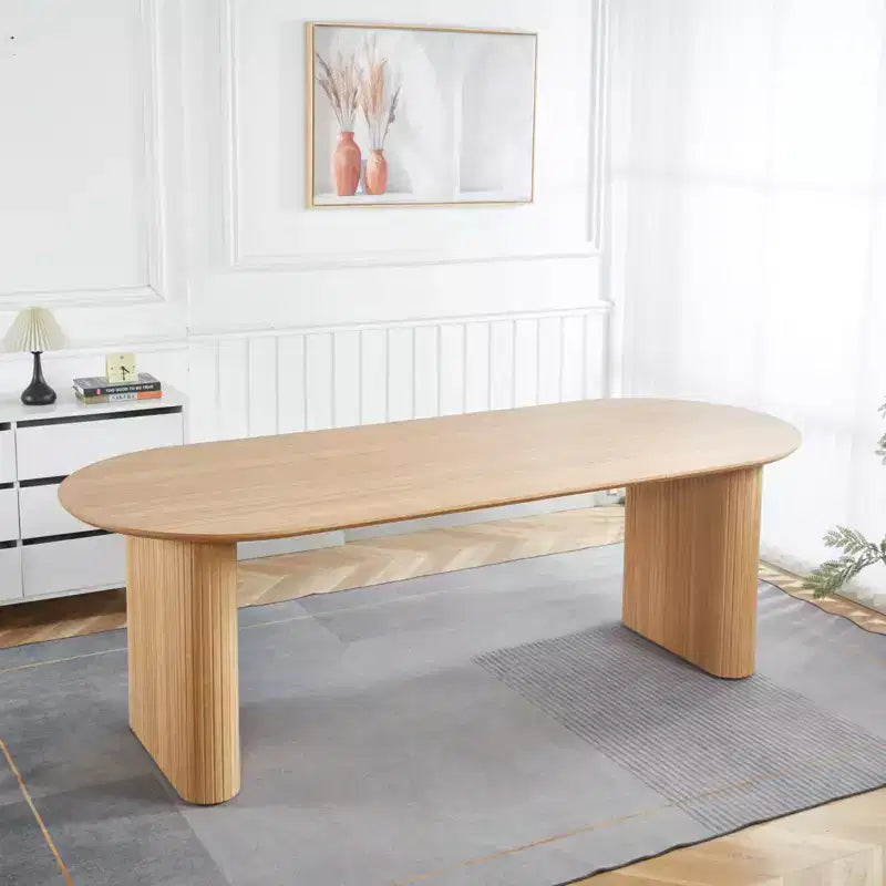 Tavolo da Pranzo Allungabile con Piano in MDF e Gambe in Metallo – Tavolo Moderno Espandibile