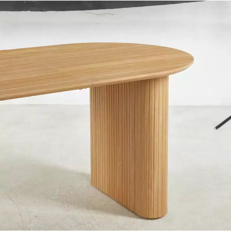 Tavolo da Pranzo Allungabile con Piano in MDF e Gambe in Metallo – Tavolo Moderno Espandibile