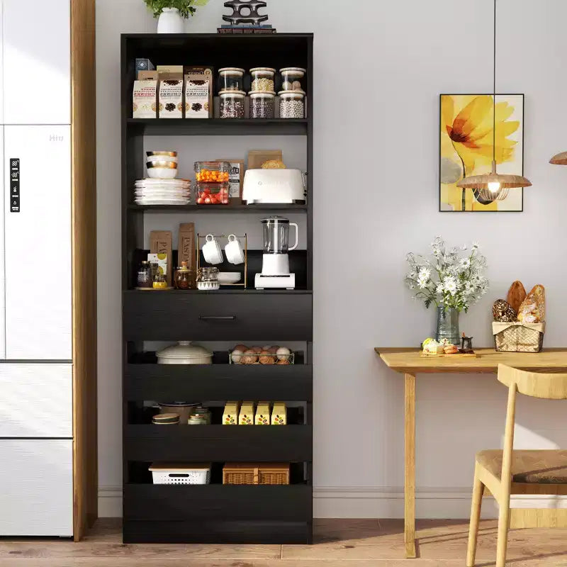 Besiost 80H Pantry Cabinet with Drawers