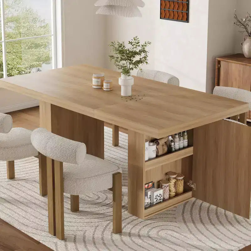 Tavolo da pranzo moderno rettangolare da 180 cm per 6-10 persone – Grigio scuro, Noce o Legno