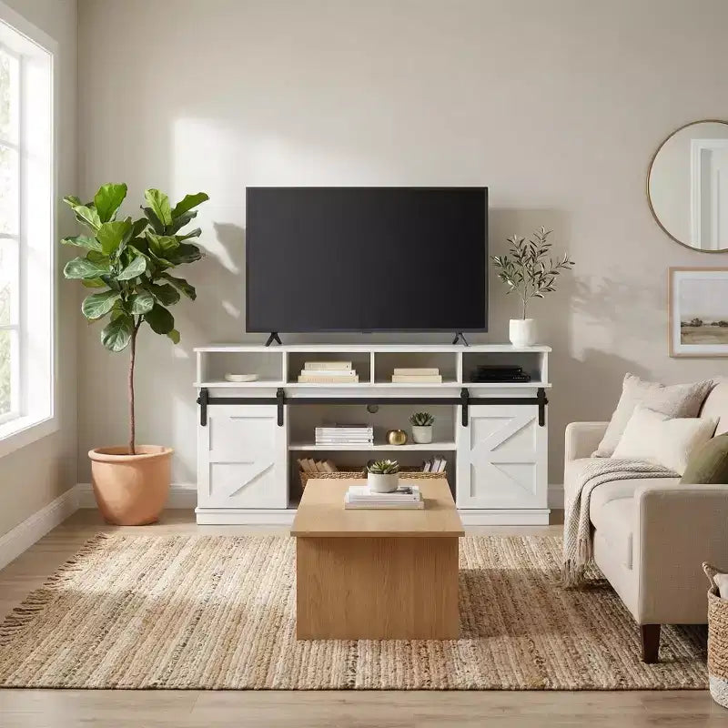 Mobile TV da 58" in Stile Rustico per Televisori fino a 65" – Centro Intrattenimento in Legno Rustico