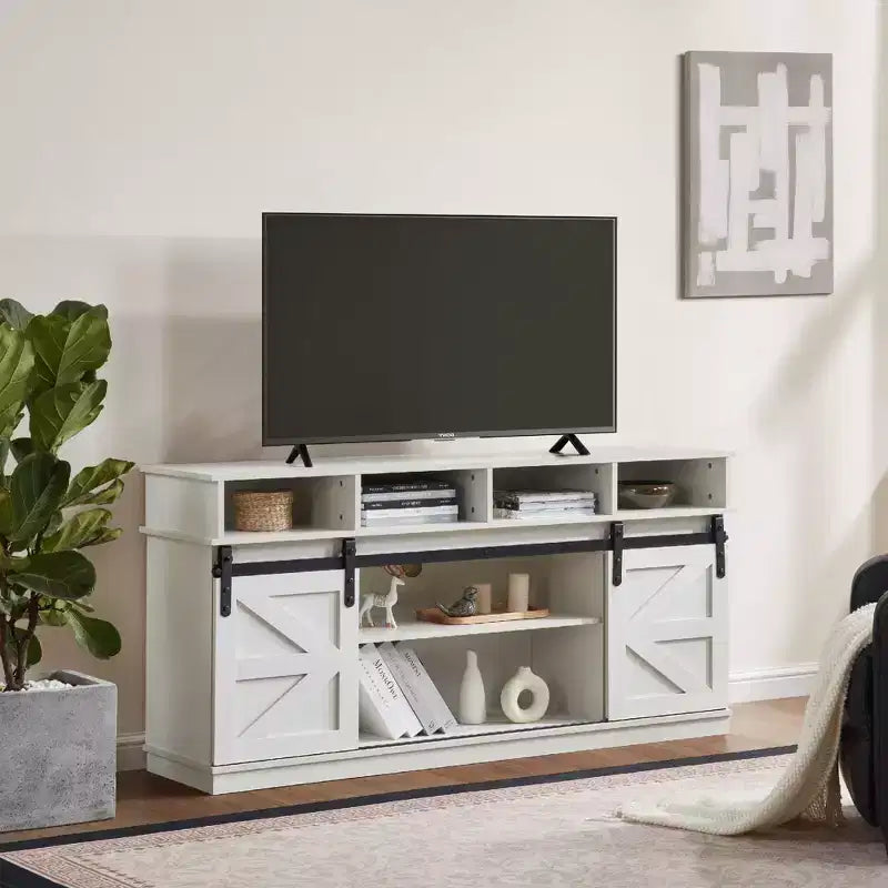 Mobile TV da 58" in Stile Rustico per Televisori fino a 65" – Centro Intrattenimento in Legno Rustico