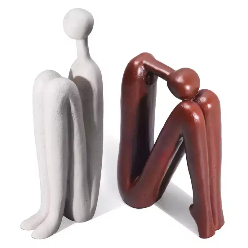 Fermalibri Scultura Il Pensatore – Fermalibri Pesanti in Resina per Scaffali