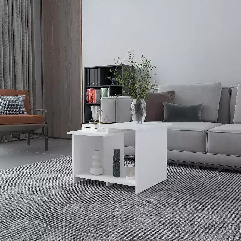 Fun little toys brand FM FURNITURE Naco Coffee Table with Open Storage, Melamine Finish