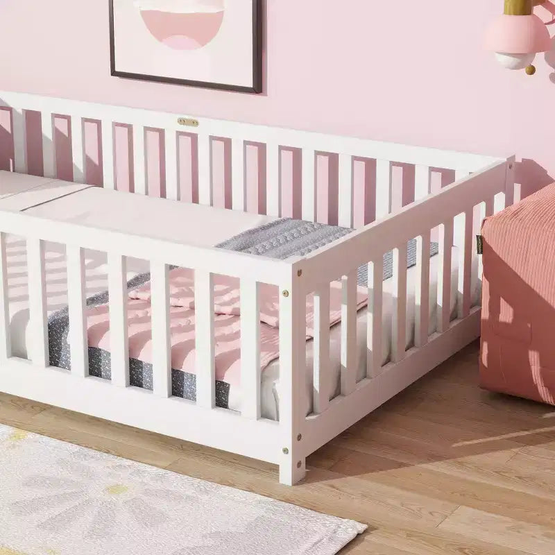 Letto a soppalco matrimoniale con contenitore sotto il letto – Struttura in metallo resistente salvaspazio