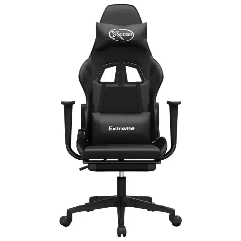 Sedia da gaming – Ecopelle nera e verde con altezza e reclinazione regolabili