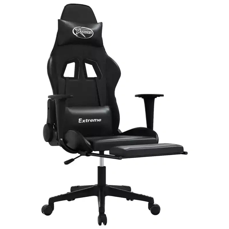 Sedia da gaming – Ecopelle nera e verde con altezza e reclinazione regolabili