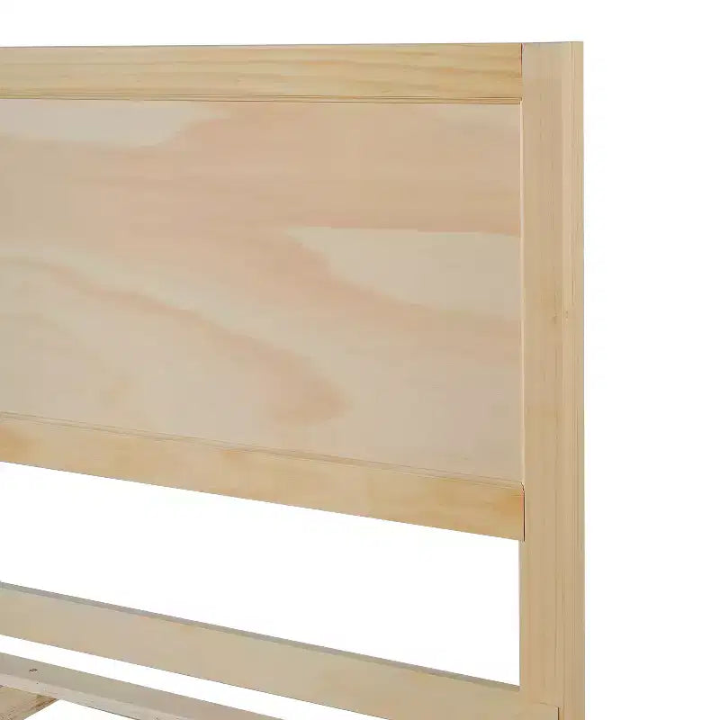 Struttura letto moderna in legno con testiera a pannelli – Queen e King