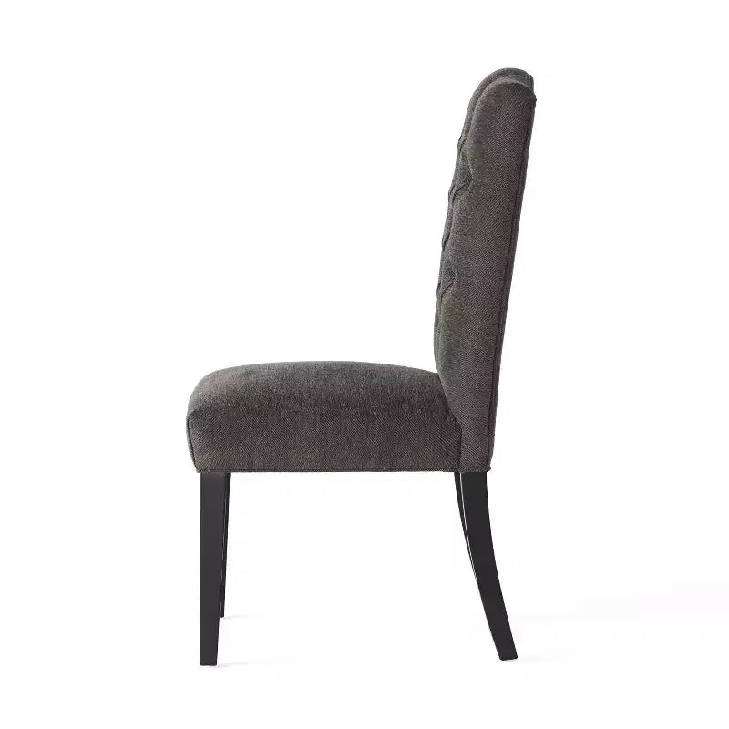Set di 2 sedie da pranzo con schienale a corona – Sedie da pranzo con struttura in legno imbottita e rivestita
