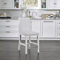 Sgabello da bar altezza bancone Linear – Sgabello da cucina con struttura in metallo bianco
