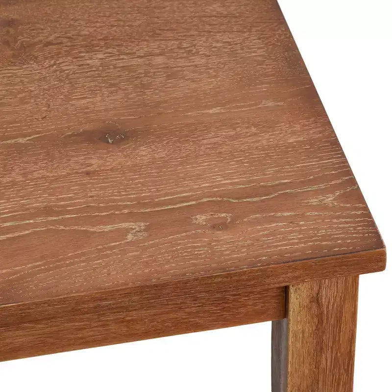 Tavolo da pranzo quadrato da 36" – Stile transizionale beige per piccoli spazi