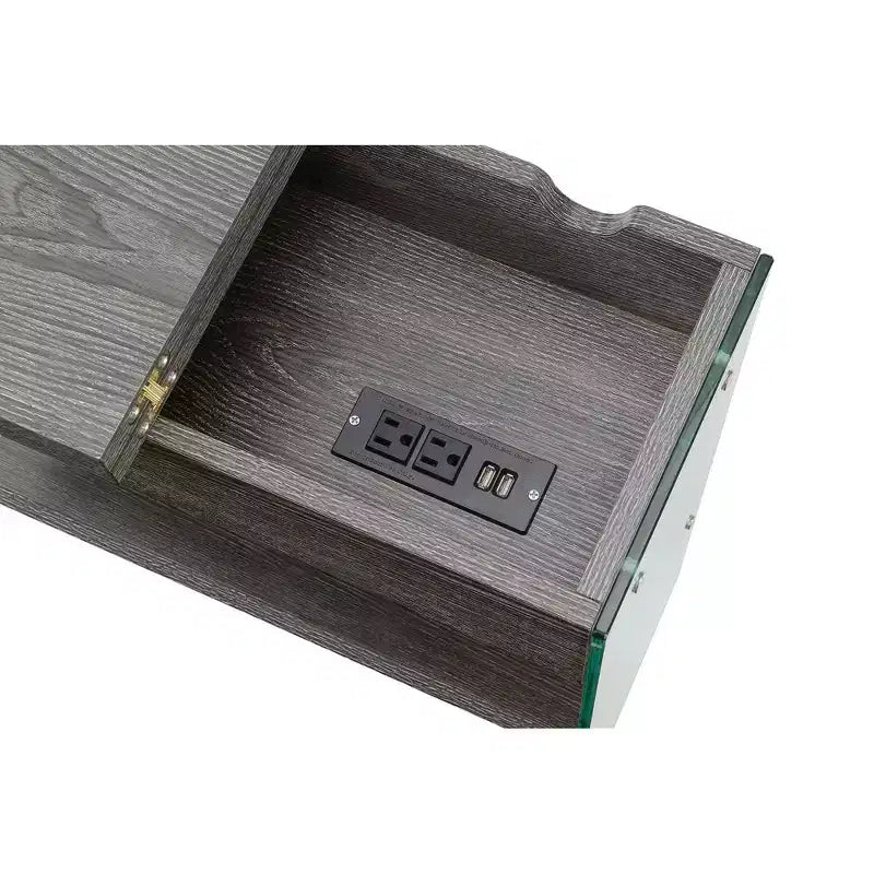 Scarpiera Barn Door da 47" con Panca Imbottita e Gambe in Metallo a Rete
