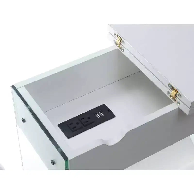 Scarpiera Barn Door da 47" con Panca Imbottita e Gambe in Metallo a Rete