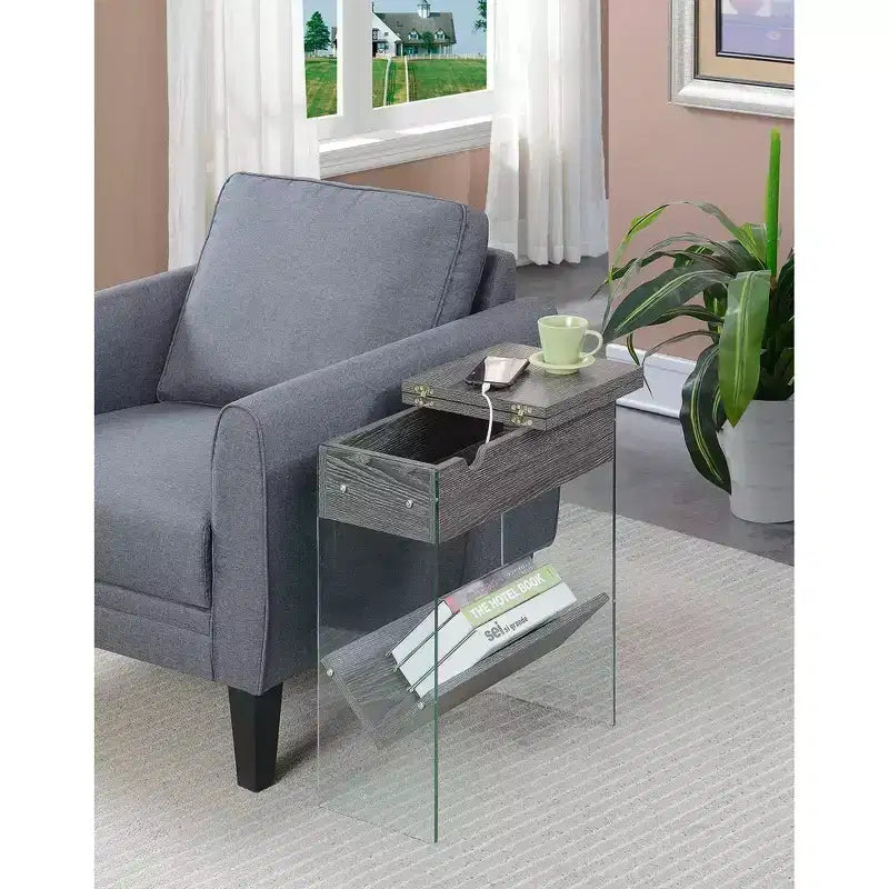 Scarpiera Barn Door da 47" con Panca Imbottita e Gambe in Metallo a Rete