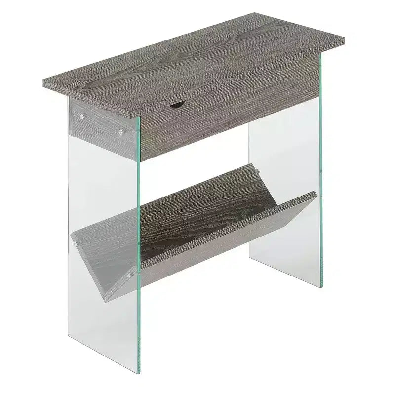 Scarpiera Barn Door da 47" con Panca Imbottita e Gambe in Metallo a Rete