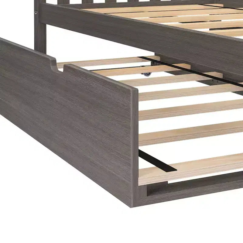 Struttura letto a rotelle singola con letto estraibile – Letto salvaspazio per bambini