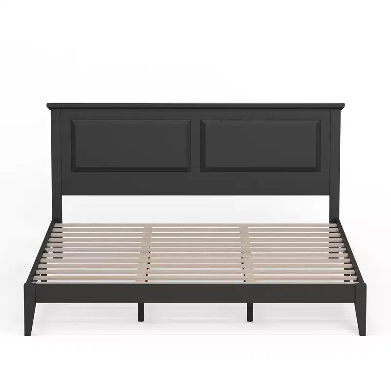 Letto a piattaforma in legno massello stile cottage – Singolo, Matrimoniale, Queen, King