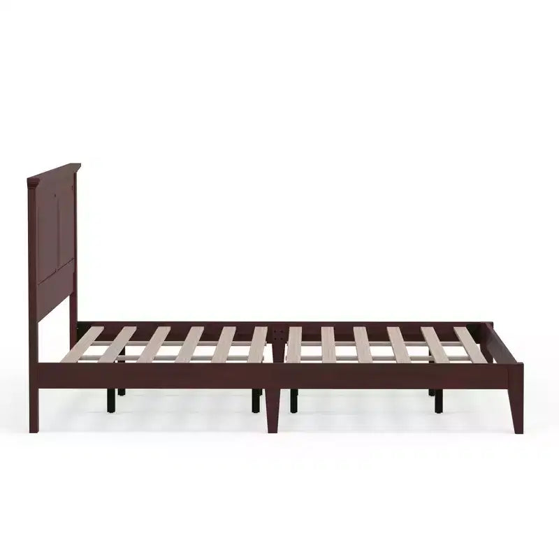 Letto a piattaforma in legno massello stile cottage – Singolo, Matrimoniale, Queen, King