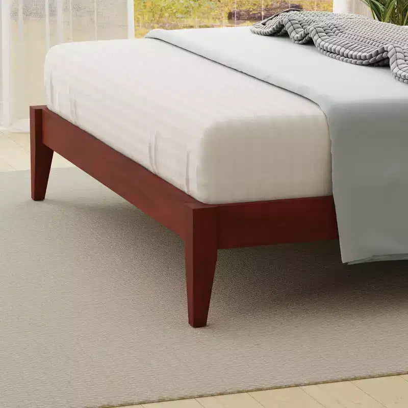 Letto a piattaforma in legno massello stile cottage – Singolo, Matrimoniale, Queen, King