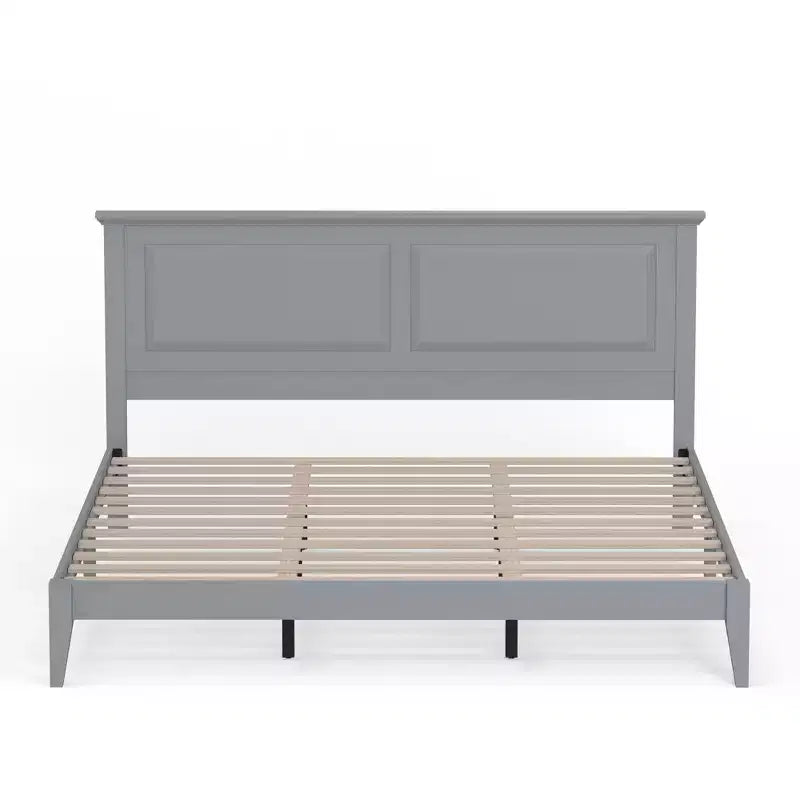 Letto a piattaforma in legno massello stile cottage – Singolo, Matrimoniale, Queen, King