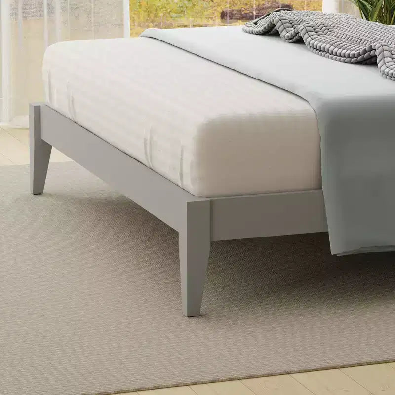 Letto a piattaforma in legno massello stile cottage – Singolo, Matrimoniale, Queen, King