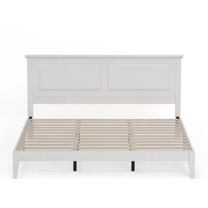 Letto a piattaforma in legno massello stile cottage – Singolo, Matrimoniale, Queen, King