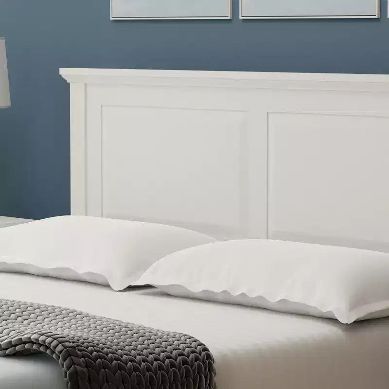 Letto a piattaforma in legno massello stile cottage – Singolo, Matrimoniale, Queen, King