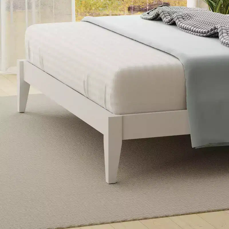 Letto a piattaforma in legno massello stile cottage – Singolo, Matrimoniale, Queen, King