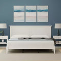 Letto a piattaforma in legno massello stile cottage – Singolo, Matrimoniale, Queen, King