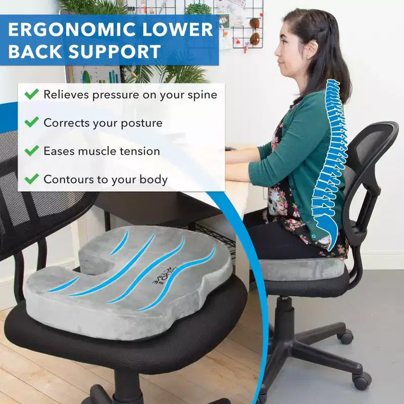 Cuscino ergonomico in gel rinfrescante per sedia – Imbottitura per sedia da ufficio in memory foam