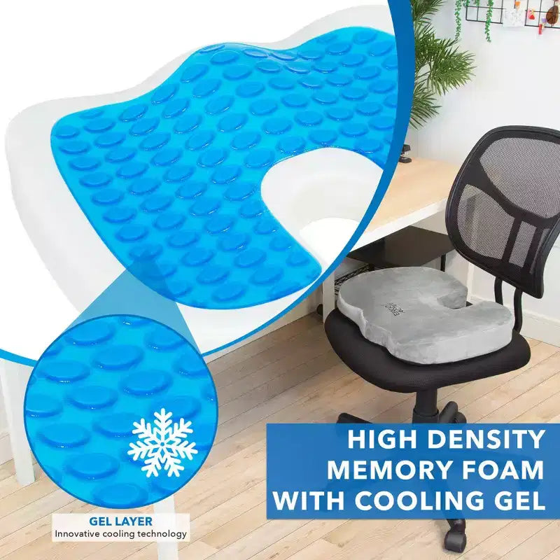 Cuscino ergonomico in gel rinfrescante per sedia – Imbottitura per sedia da ufficio in memory foam