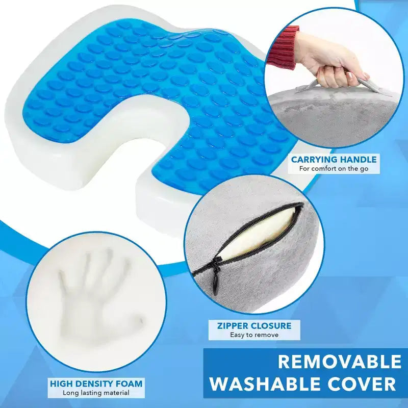 Cuscino ergonomico in gel rinfrescante per sedia – Imbottitura per sedia da ufficio in memory foam